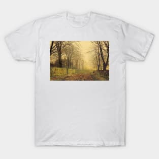 The Sere and Yellow Leaf by John Atkinson Grimshaw T-Shirt